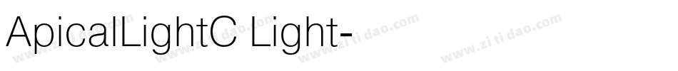ApicalLightC Light字体转换
